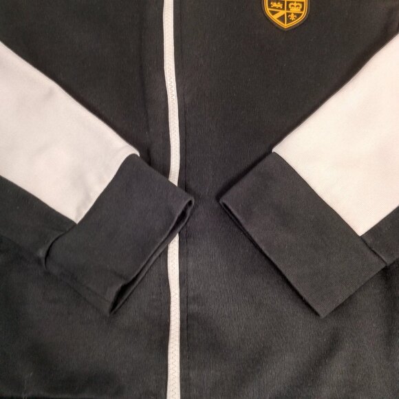 Lauren Ralph Lauren Active Jacket Women Large Athletic Full Zip Black Yellow - Picture 12 of 16